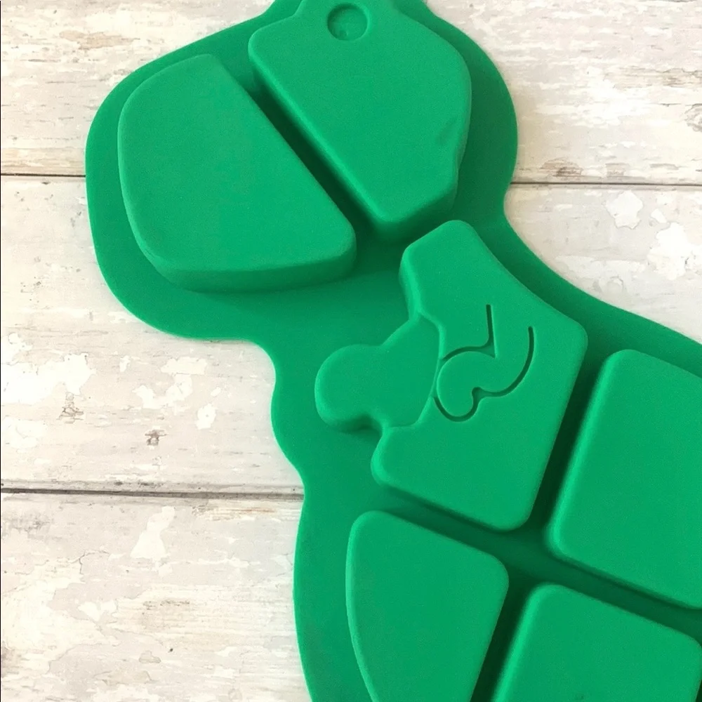 Silicone Dinosaur T-Rex Cake Treat Baking Mold Green 17in Tall x 14in Wide